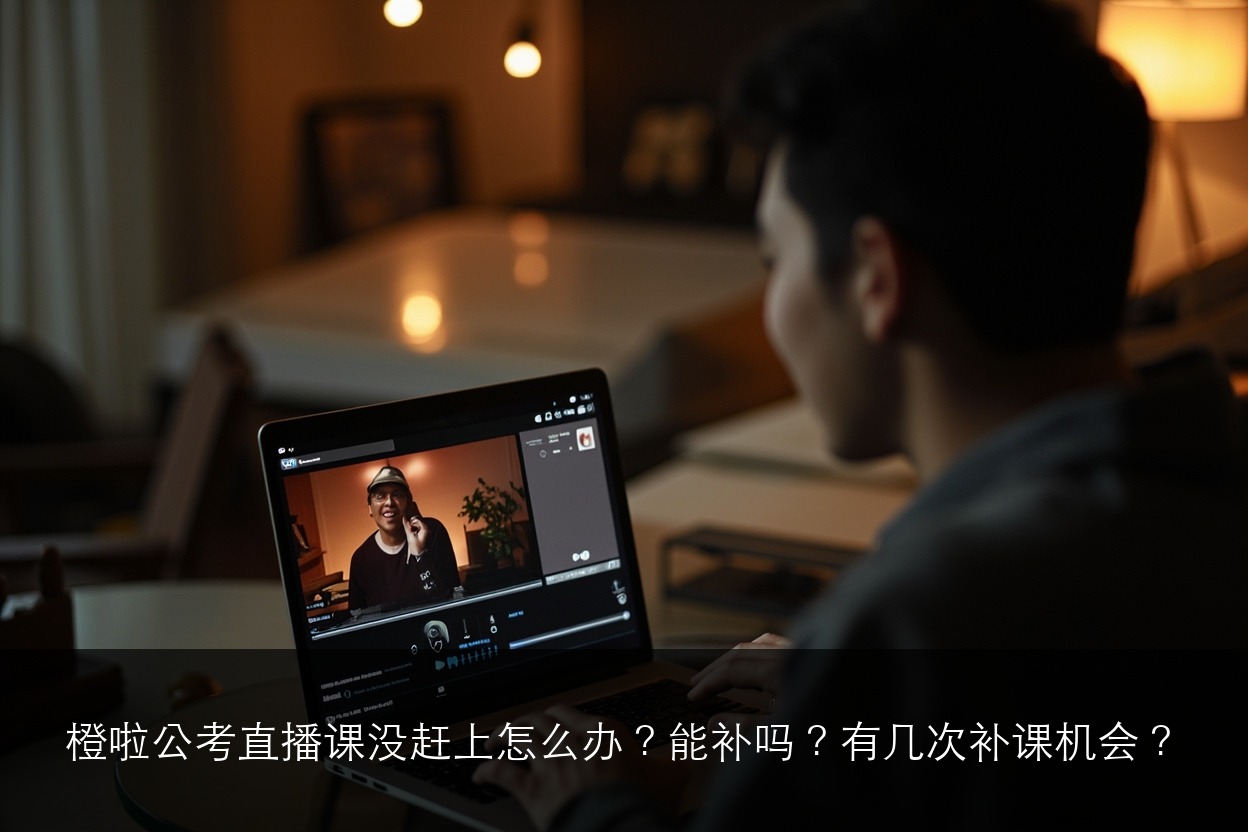 橙啦公考直播课没赶上怎么办?能补吗?有几次补课机会?