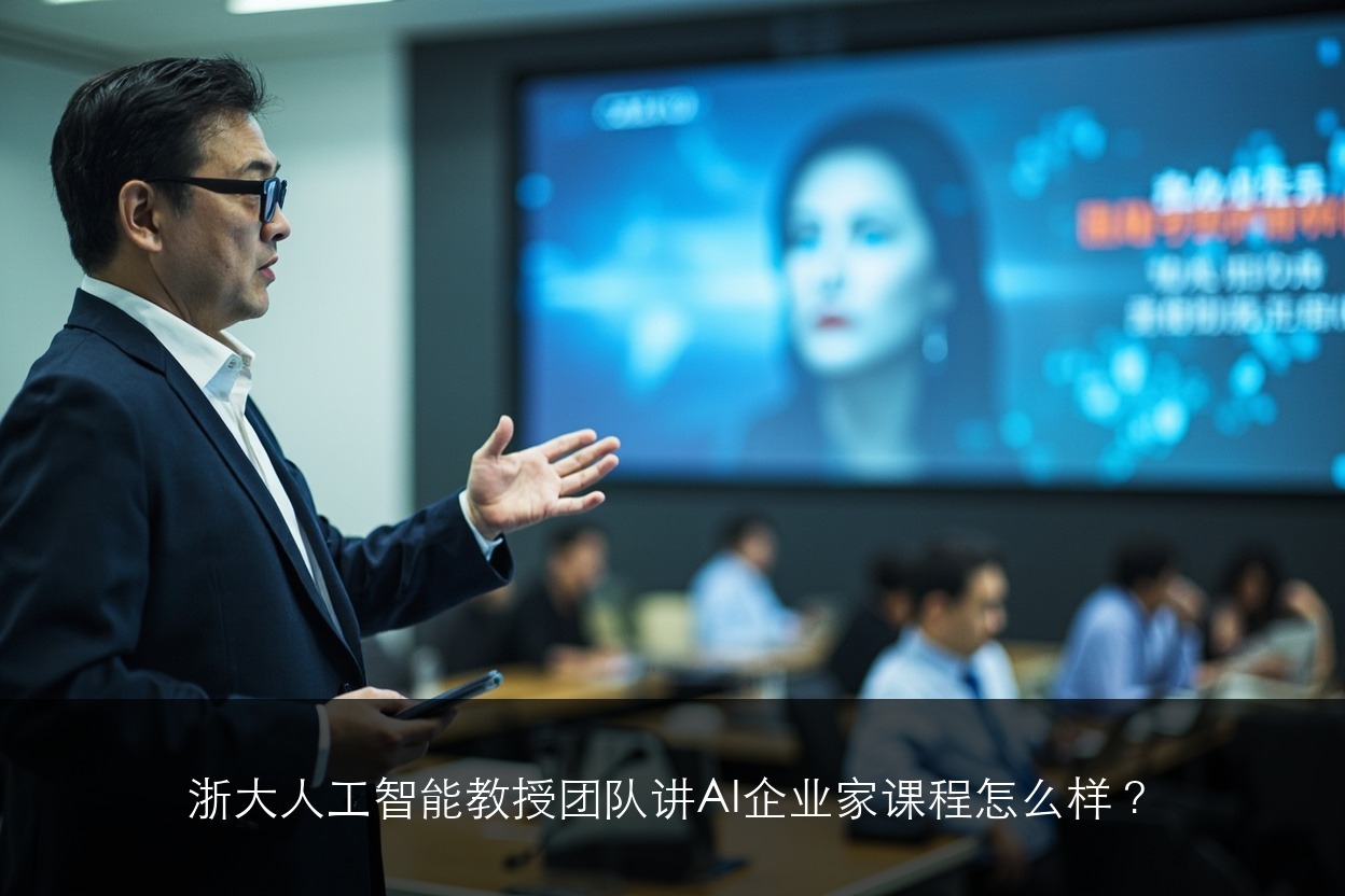 浙大人工智能教授团队讲AI企业家课程怎么样?