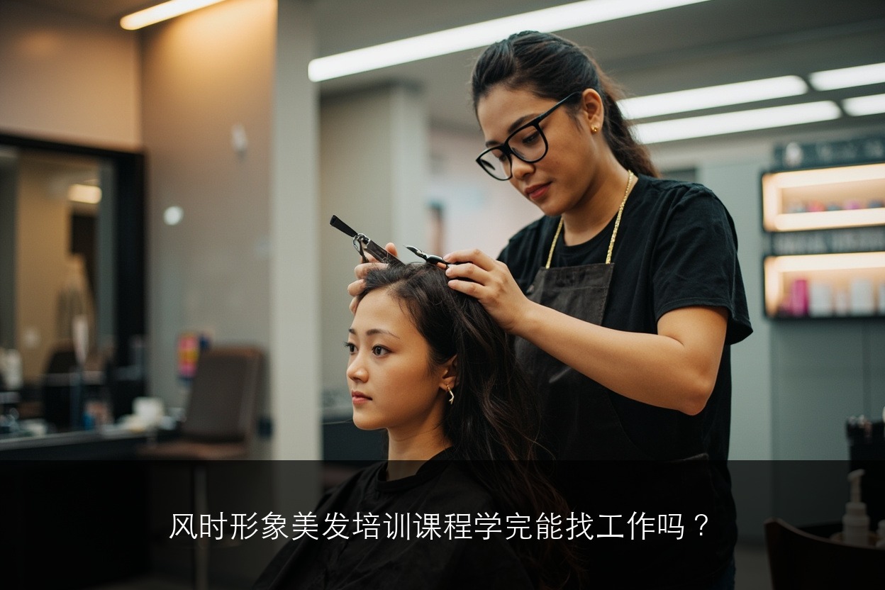 风时形象美发培训课程学完能找工作吗?