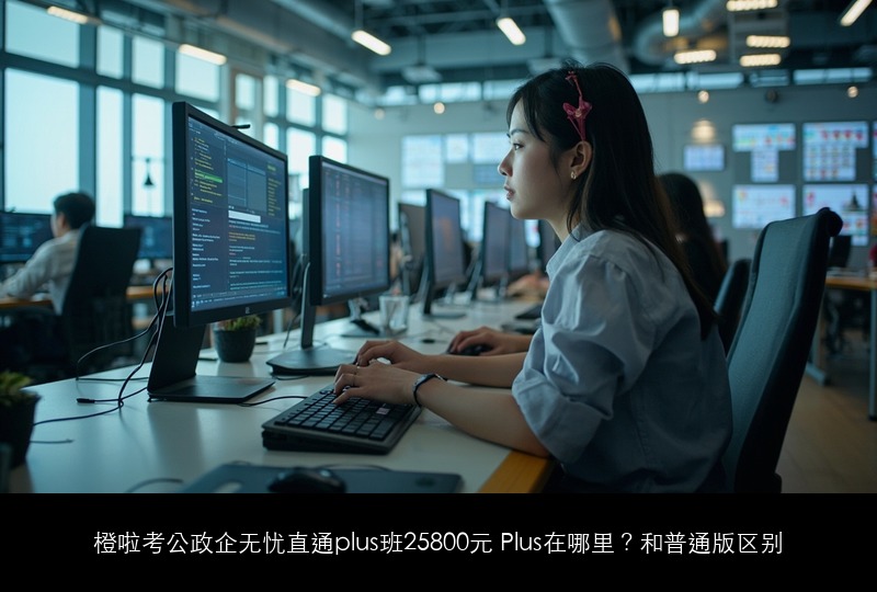 橙啦考公政企无忧直通plus班25800元 Plus在哪里?和普通版区别