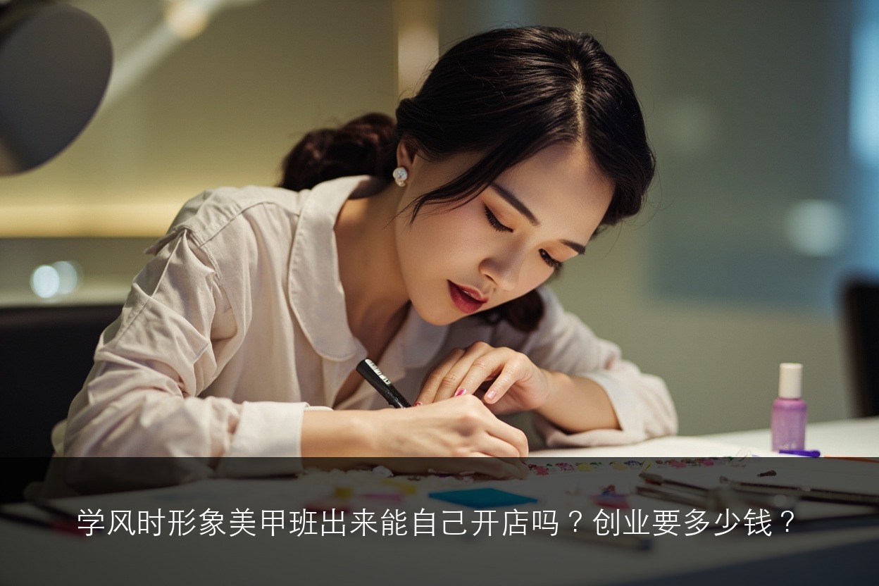 学风时形象美甲班出来能自己开店吗?创业要多少钱?