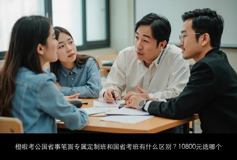 橙啦考公国省事笔面专属定制班和国省考班有什么区别?10800元选哪个