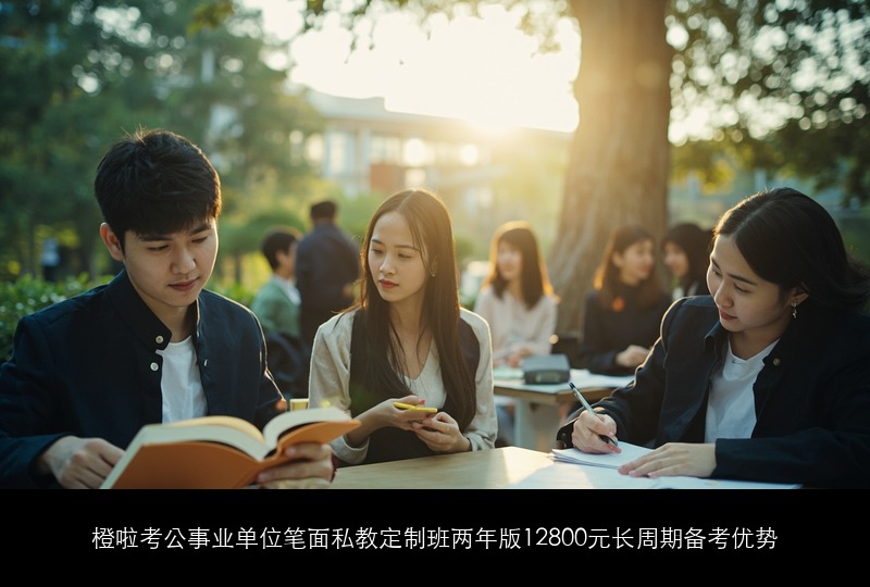 橙啦考公事业单位笔面私教定制班两年版12800元长周期备考优势