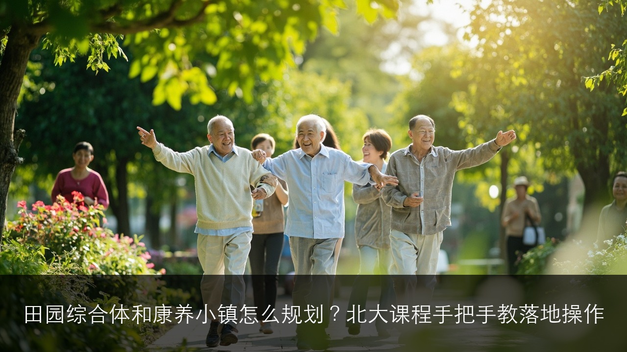 田园综合体和康养小镇怎么规划?北大课程手把手教落地操作