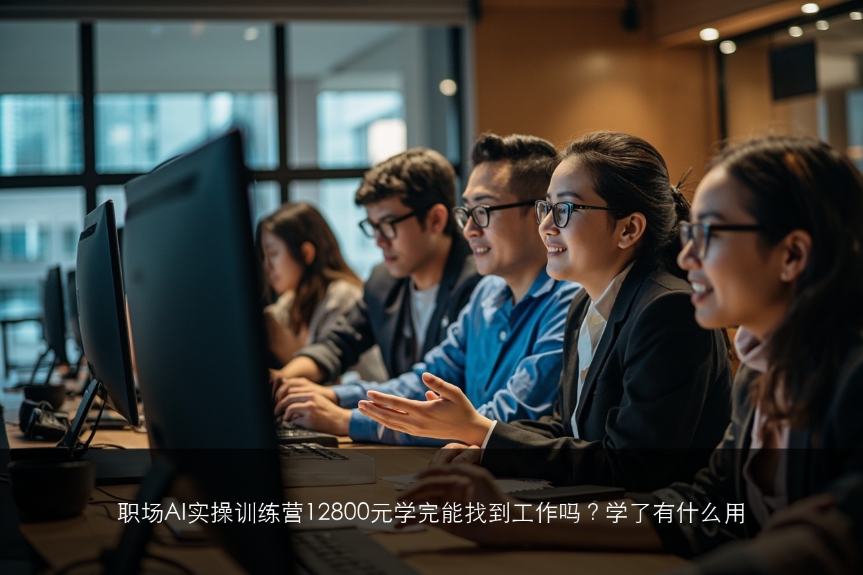 职场AI实操训练营12800元学完能找到工作吗?学了有什么用