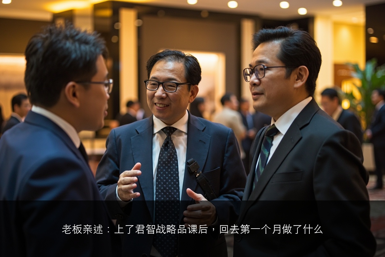 老板亲述:上了君智战略品课后,回去第一个月做了什么
