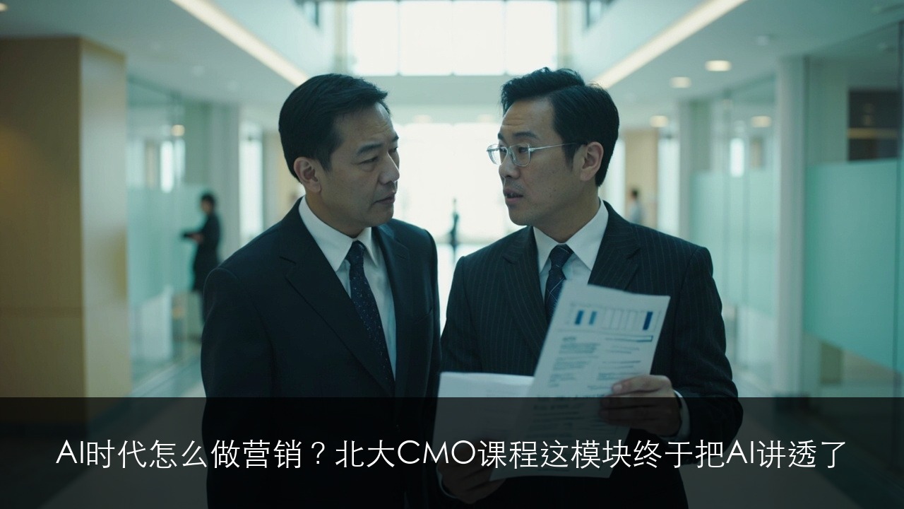 AI时代怎么做营销?北大CMO课程这模块终于把AI讲透了