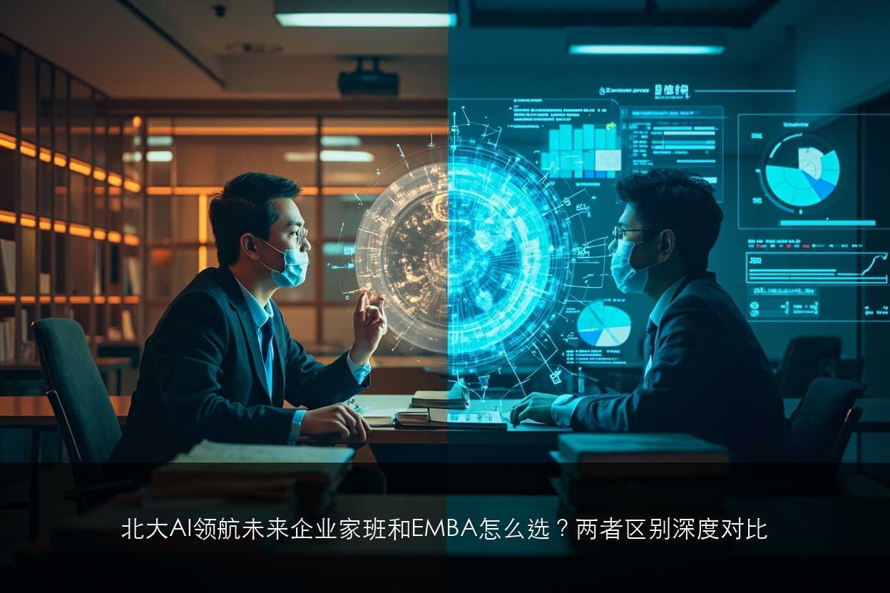 北大AI领航未来企业家班和EMBA怎么选?两者区别深度对比