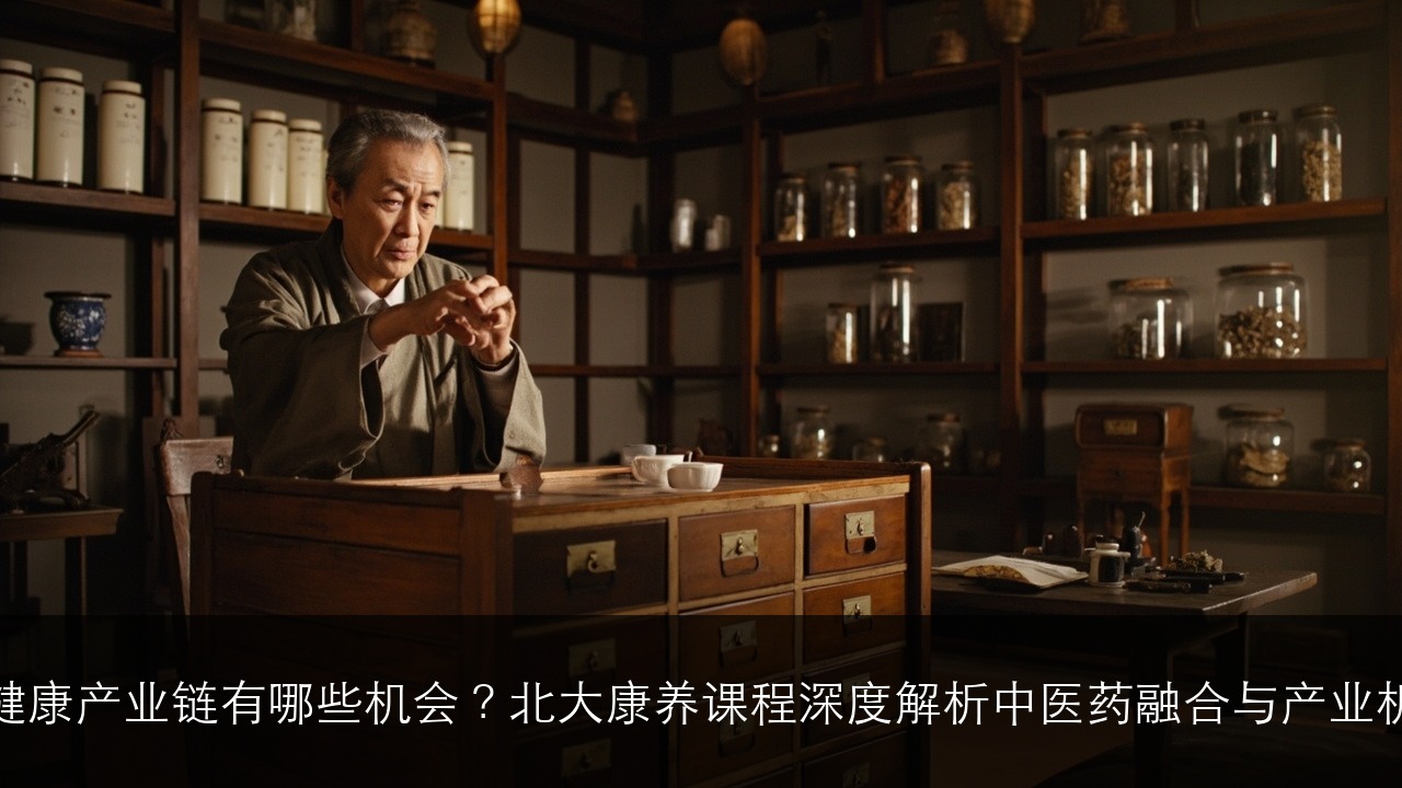 大健康产业链有哪些机会?北大康养课程深度解析中医药融合与产业机遇