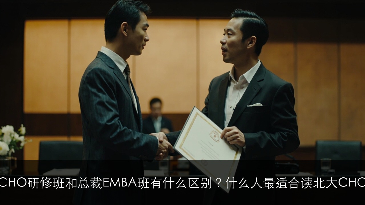 CHO研修班和总裁EMBA班有什么区别?什么人最适合读北大CHO