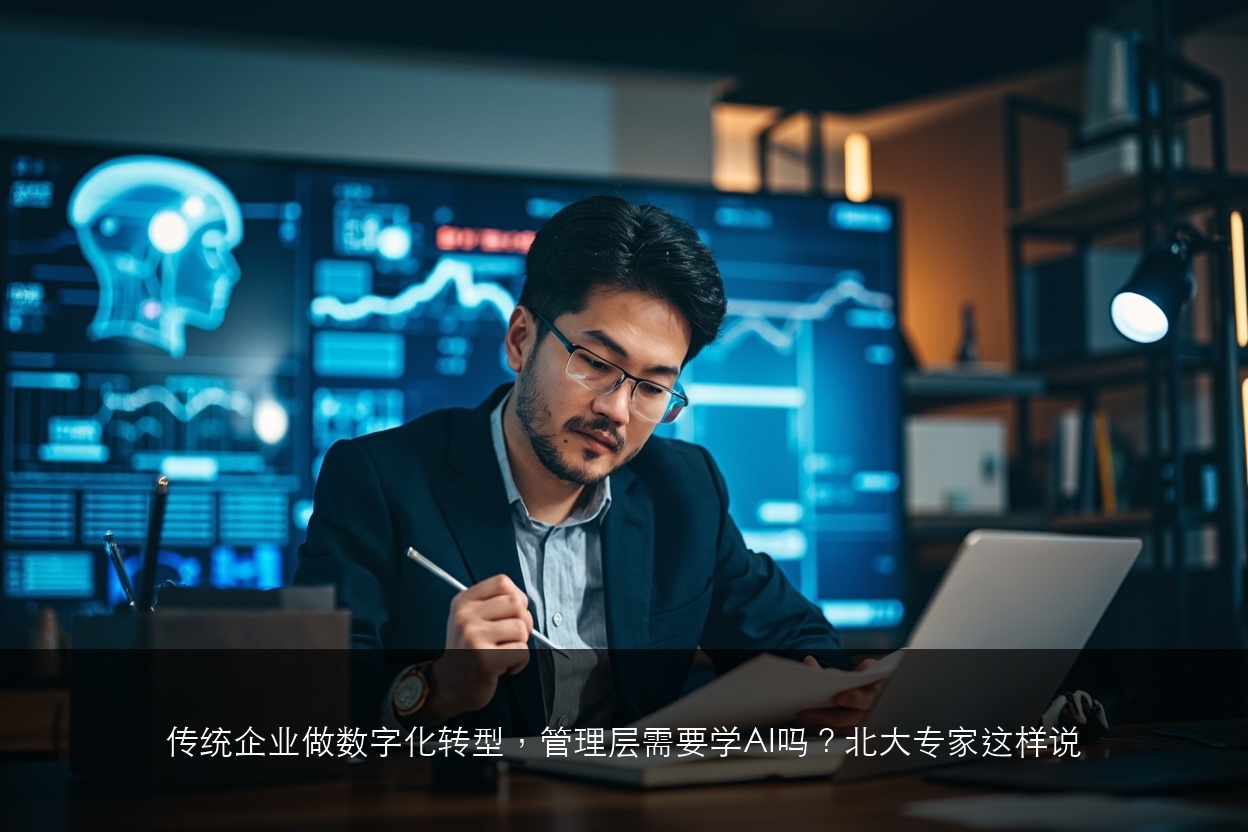 传统企业做数字化转型，管理层需要学AI吗？北大专家这样说