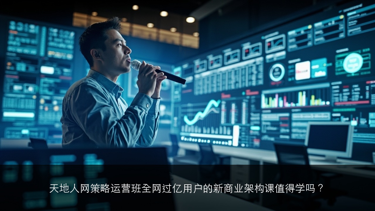 天地人网策略运营班全网过亿用户的新商业架构课值得学吗?
