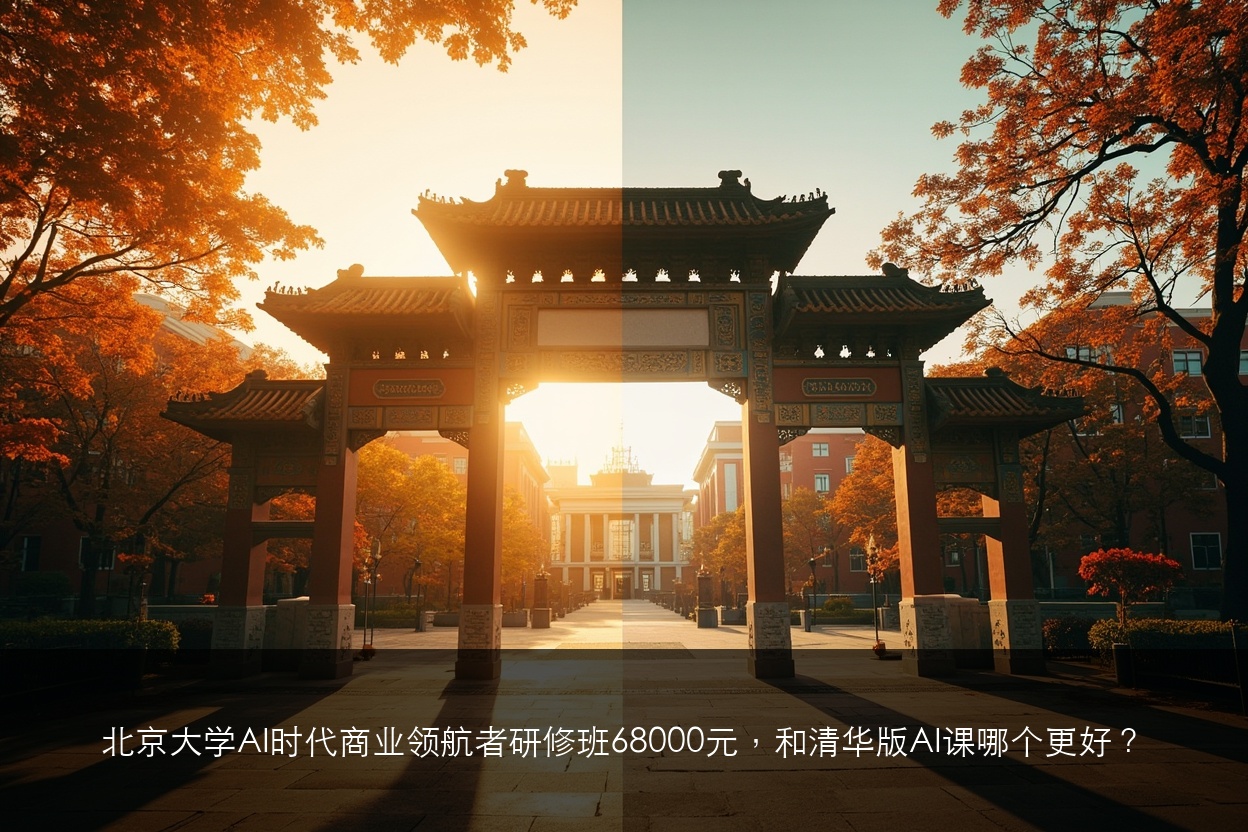 北京大学AI时代商业领航者研修班68000元,和清华版AI课哪个更好?