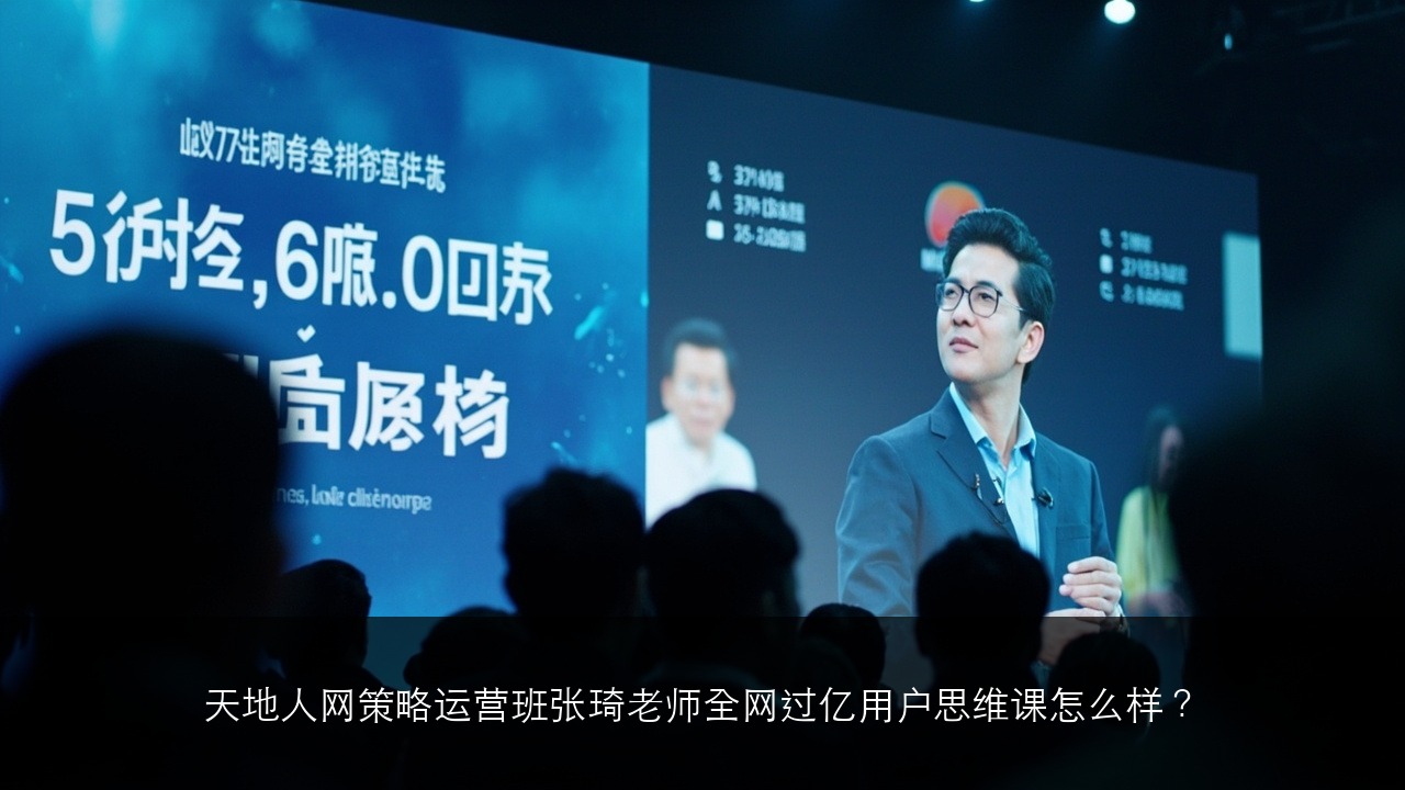 天地人网策略运营班张琦老师全网过亿用户思维课怎么样?