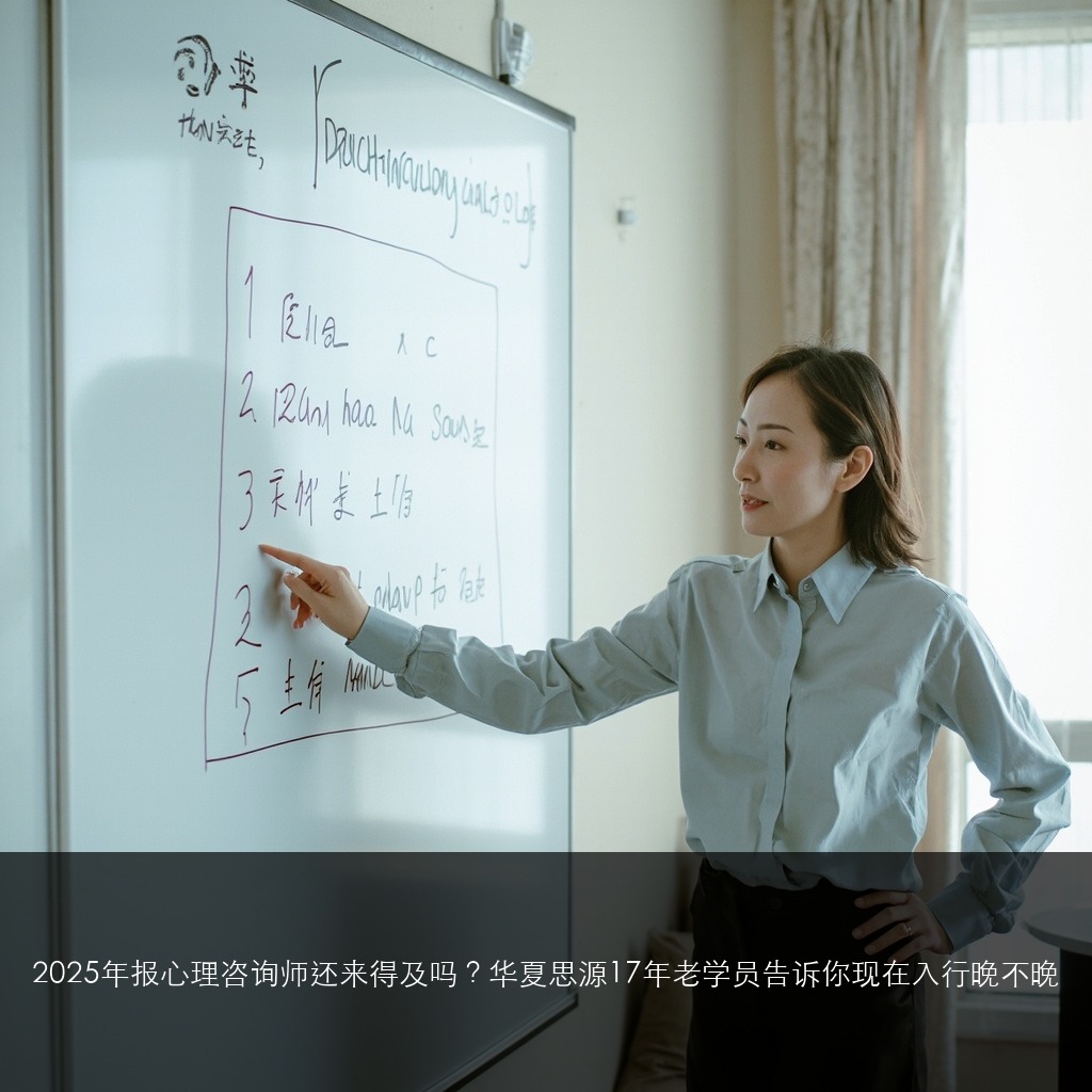 华夏思源心理咨询师0基础能考吗?手把手带你从报名到第一次接个案