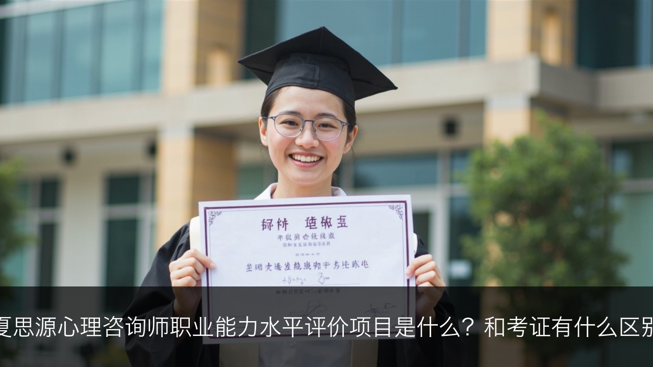 华夏思源心理咨询师职业能力水平评价项目是什么?和考证有什么区别?
