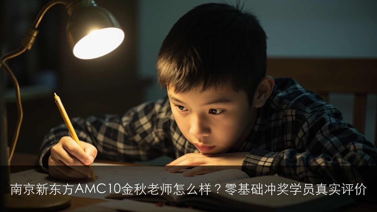 南京新东方AMC10金秋老师怎么样？零基础冲奖学员真实评价