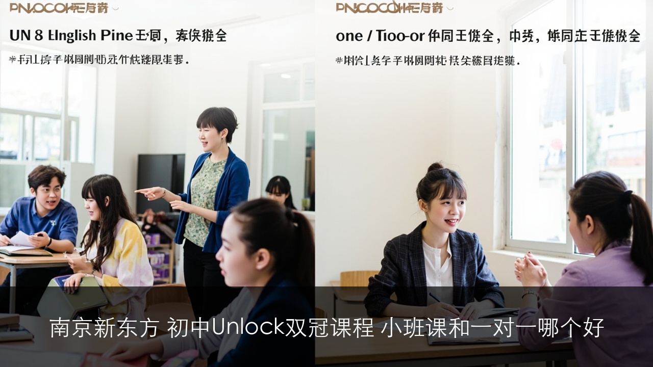 南京新东方 初中Unlock双冠课程 小班课和一对一哪个好