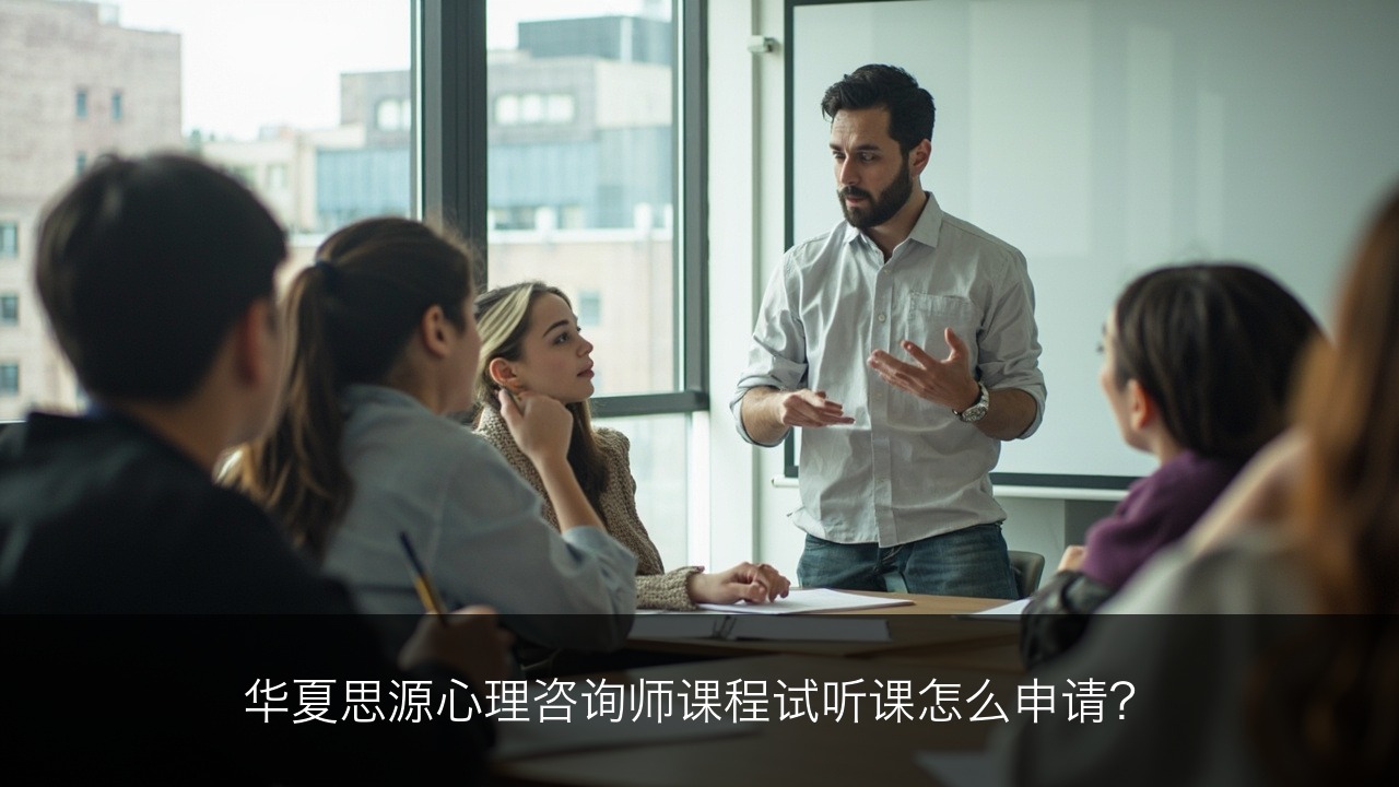 华夏思源心理咨询师课程试听课怎么申请?