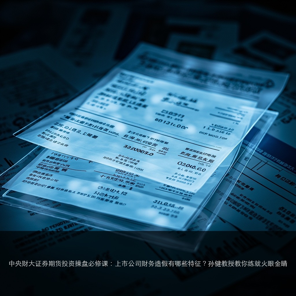 中央财大证券期货投资操盘必修课:上市公司财务造假有哪些特征?孙健教授教你练就火眼金睛