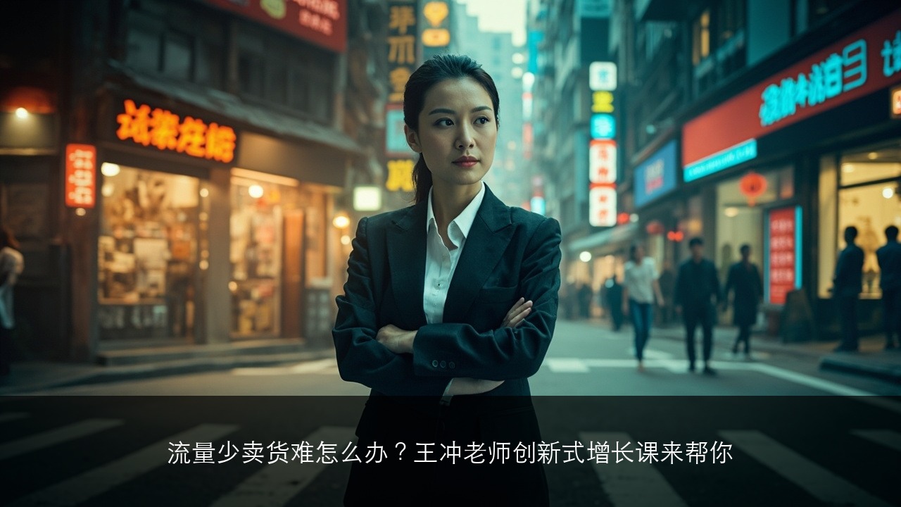流量少卖货难怎么办?王冲老师创新式增长课来帮你