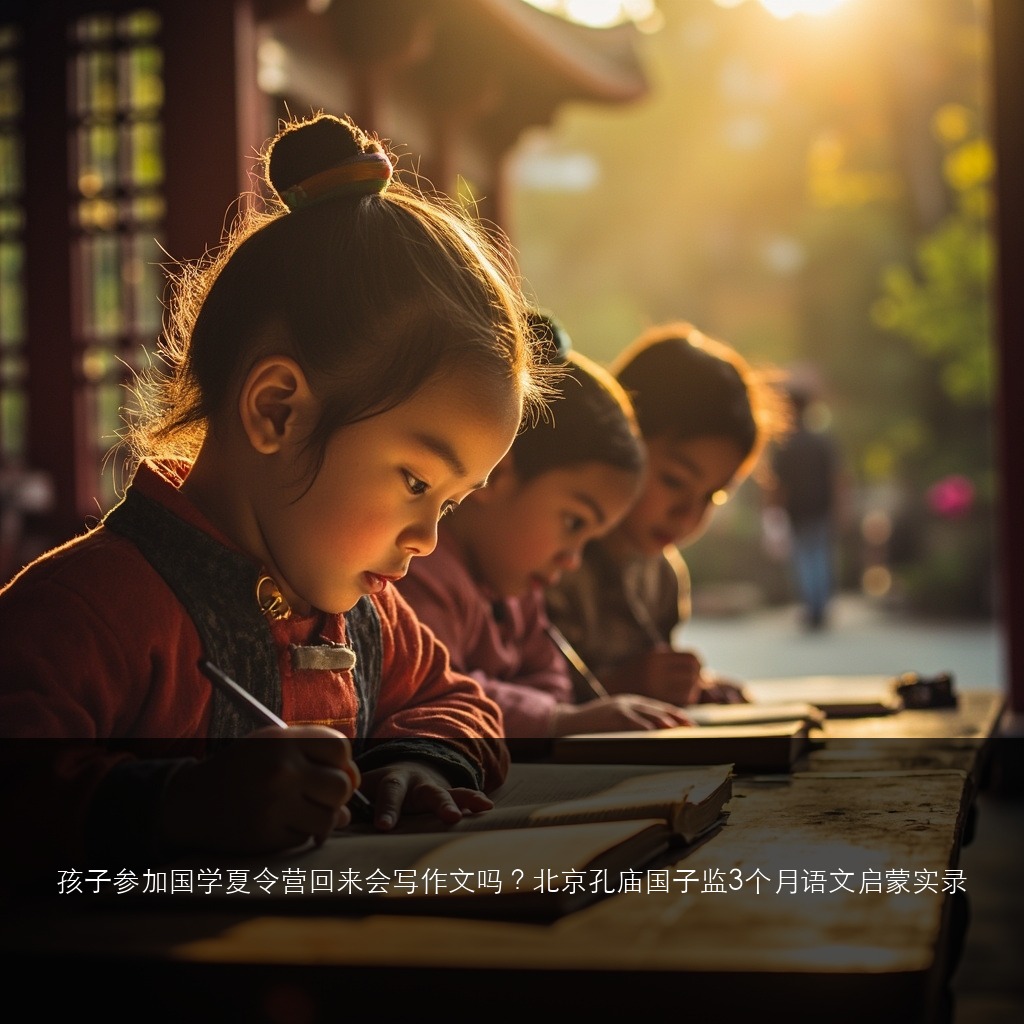 孩子参加国学夏令营回来会写作文吗?北京孔庙国子监3个月语文启蒙实录
