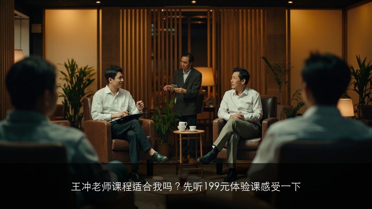 王冲老师课程适合我吗?先听199元体验课感受一下