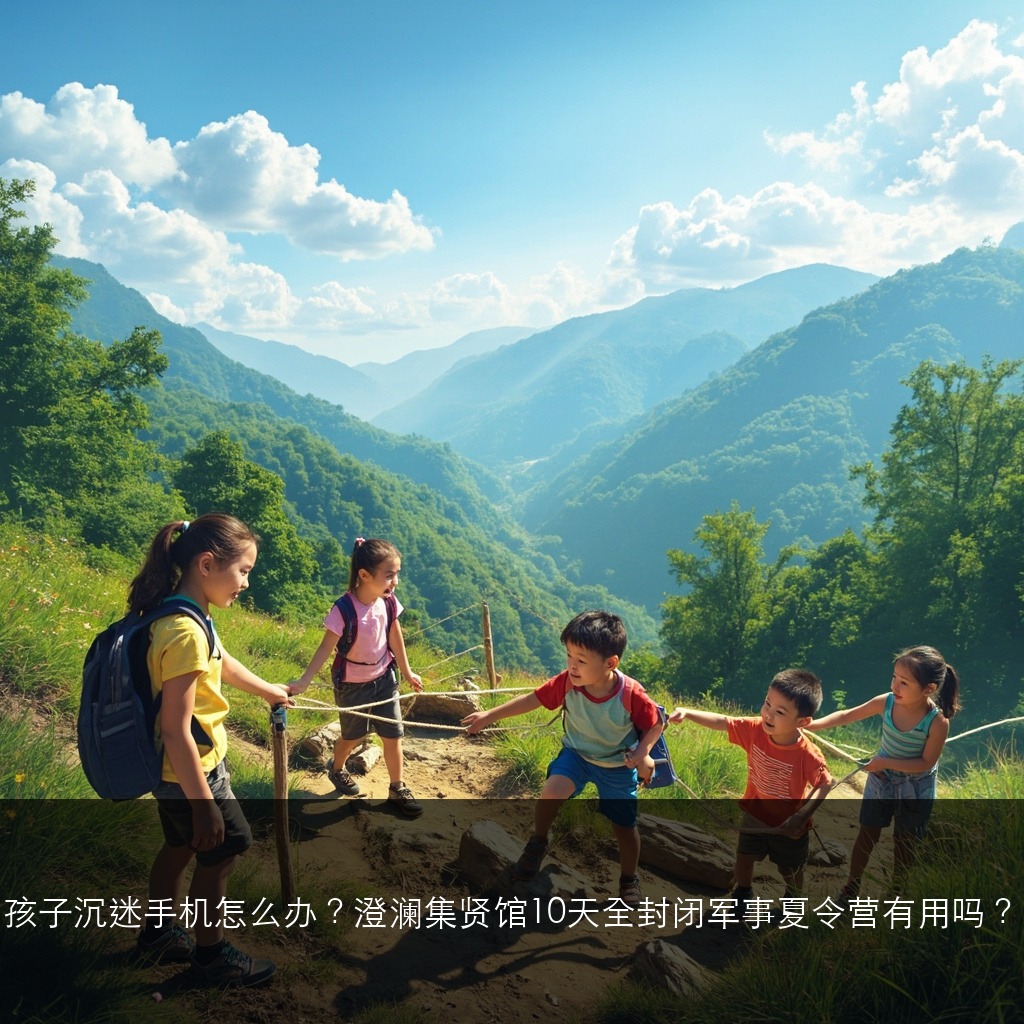 孩子沉迷手机怎么办?澄澜集贤馆10天全封闭军事夏令营有用吗?