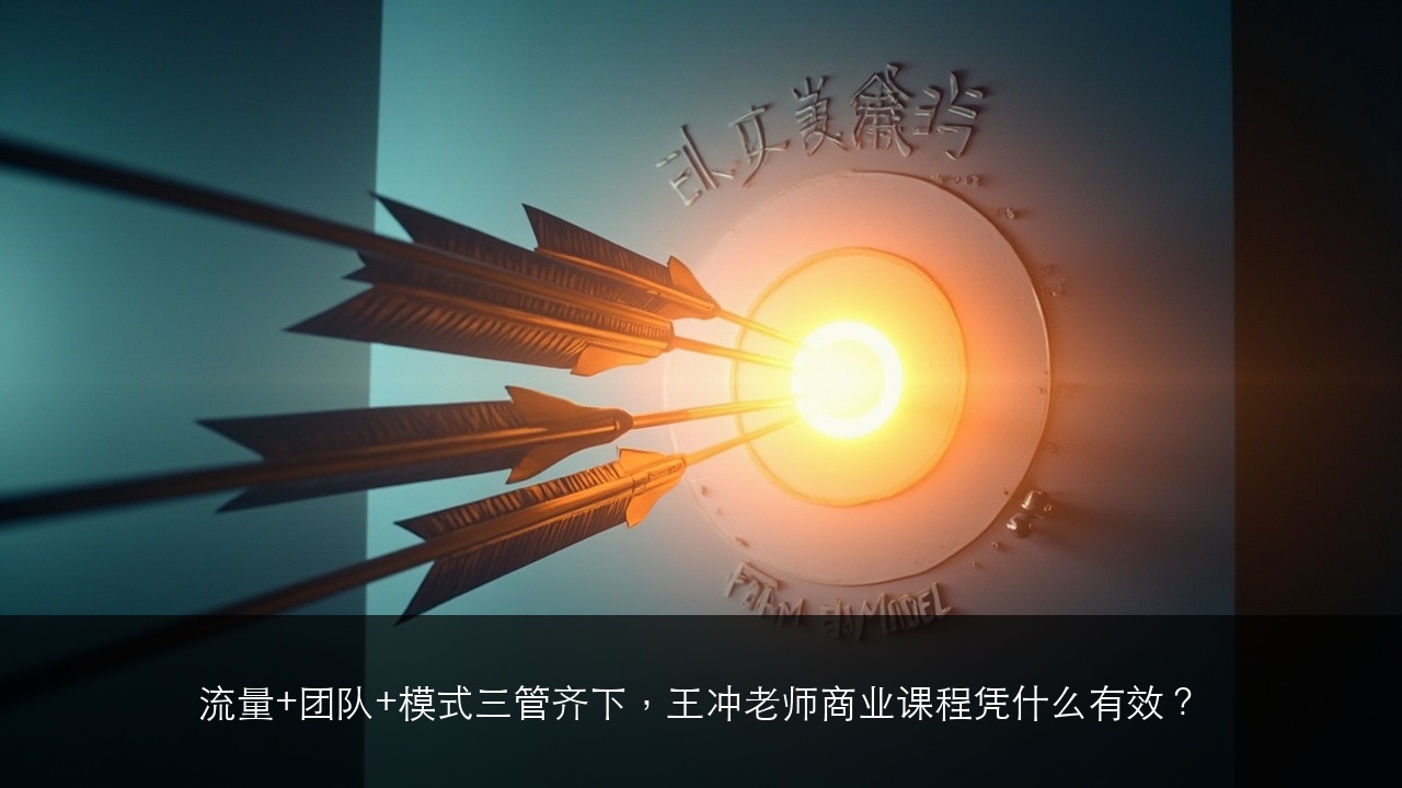 流量+团队+模式三管齐下,王冲老师商业课程凭什么有效?