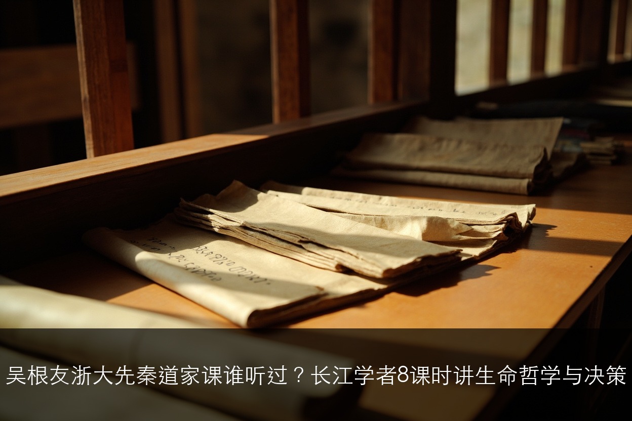 吴根友浙大先秦道家课谁听过?长江学者8课时讲生命哲学与决策