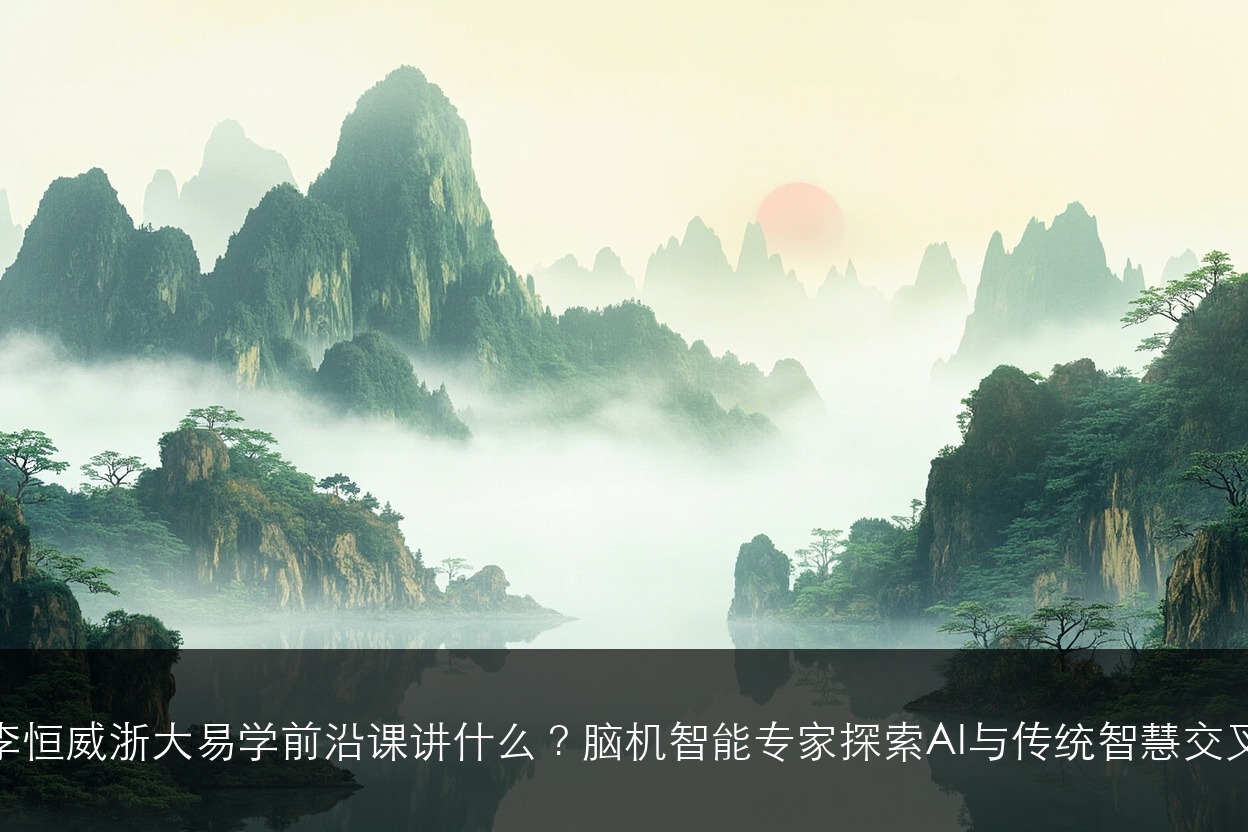 李恒威浙大易学前沿课讲什么?脑机智能专家探索AI与传统智慧交叉