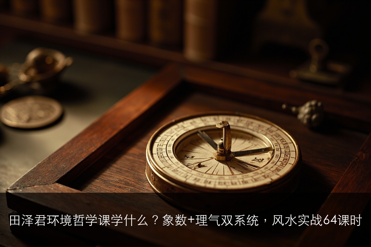 田泽君环境哲学课学什么?象数+理气双系统,风水实战64课时