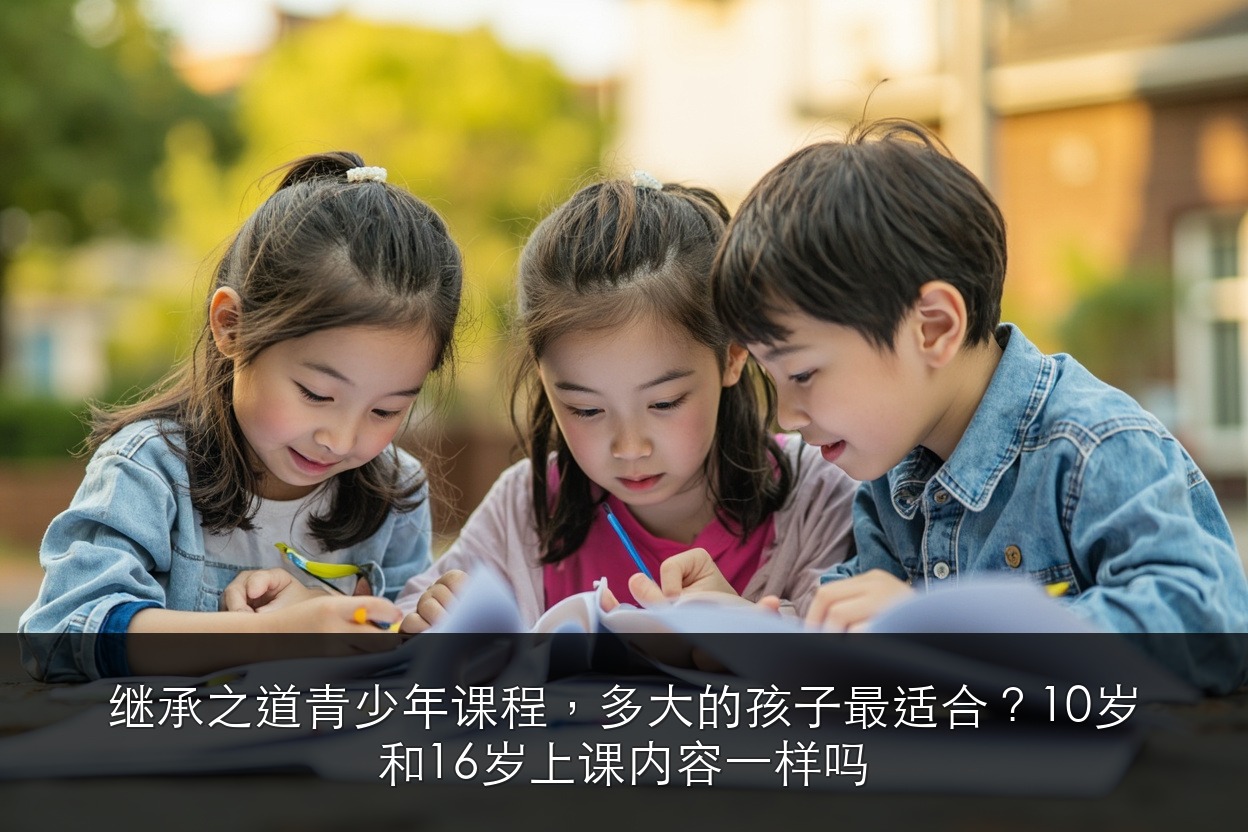 继承之道青少年课程,多大的孩子最适合?10岁和16岁上课内容一样吗