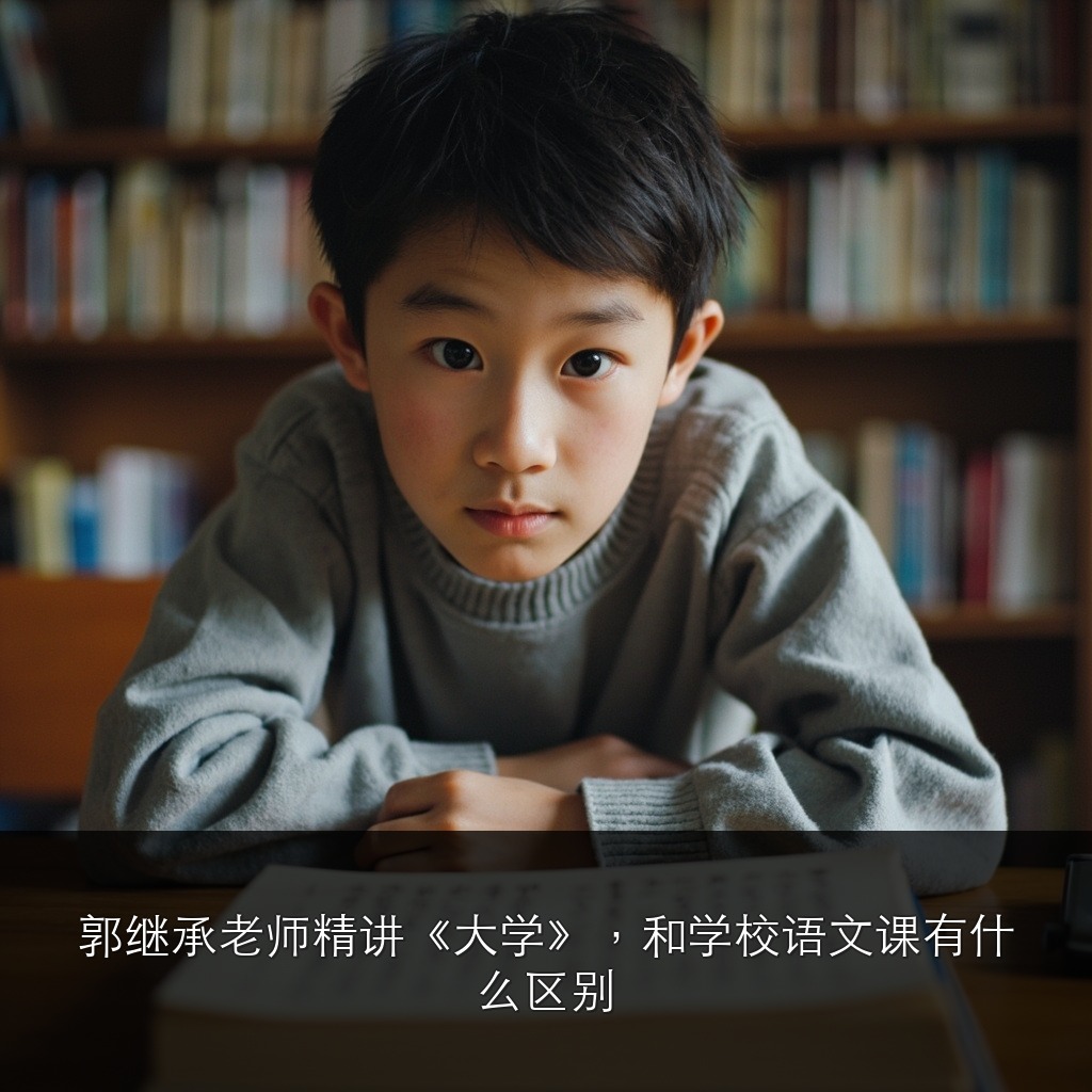 郭继承老师精讲《大学》,和学校语文课有什么区别