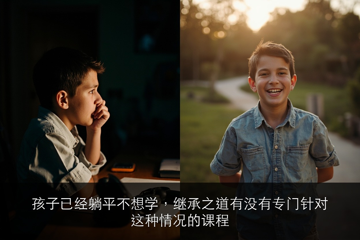 孩子已经躺平不想学,继承之道有没有专门针对这种情况的课程