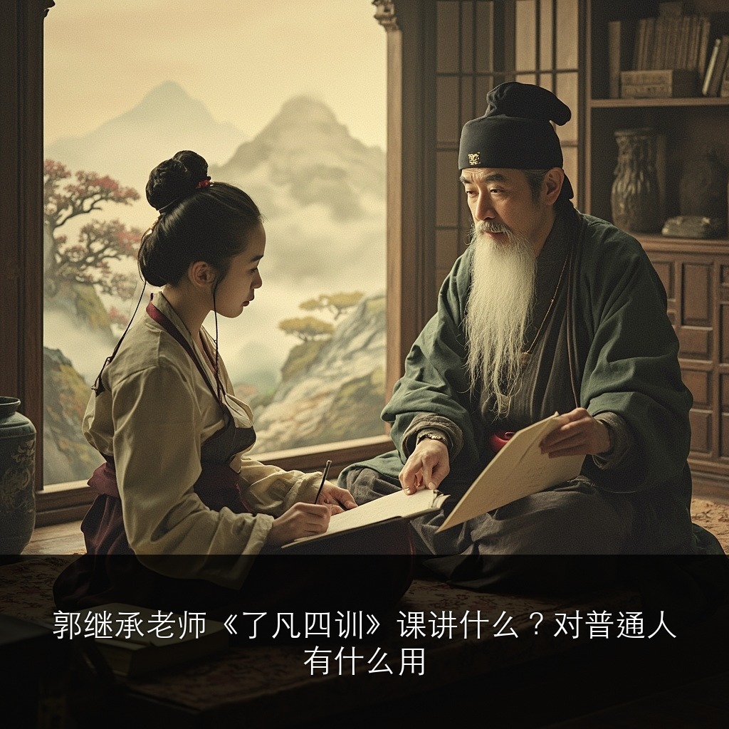 郭继承老师《了凡四训》课讲什么?对普通人有什么用