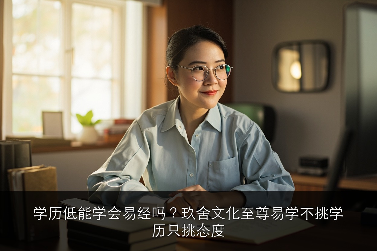 学历低能学会易经吗？玖舍文化至尊易学不挑学历只挑态度