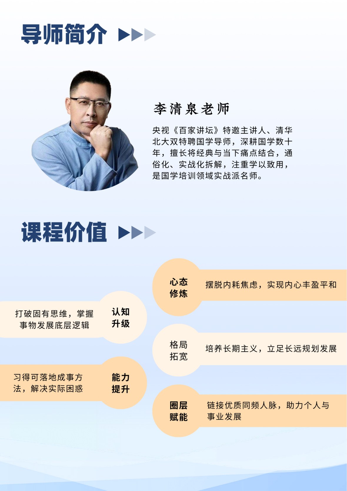 李清泉老师主讲清艺汇伟人之道·国学智慧2天1晚研修营:6月13-14日北京开课