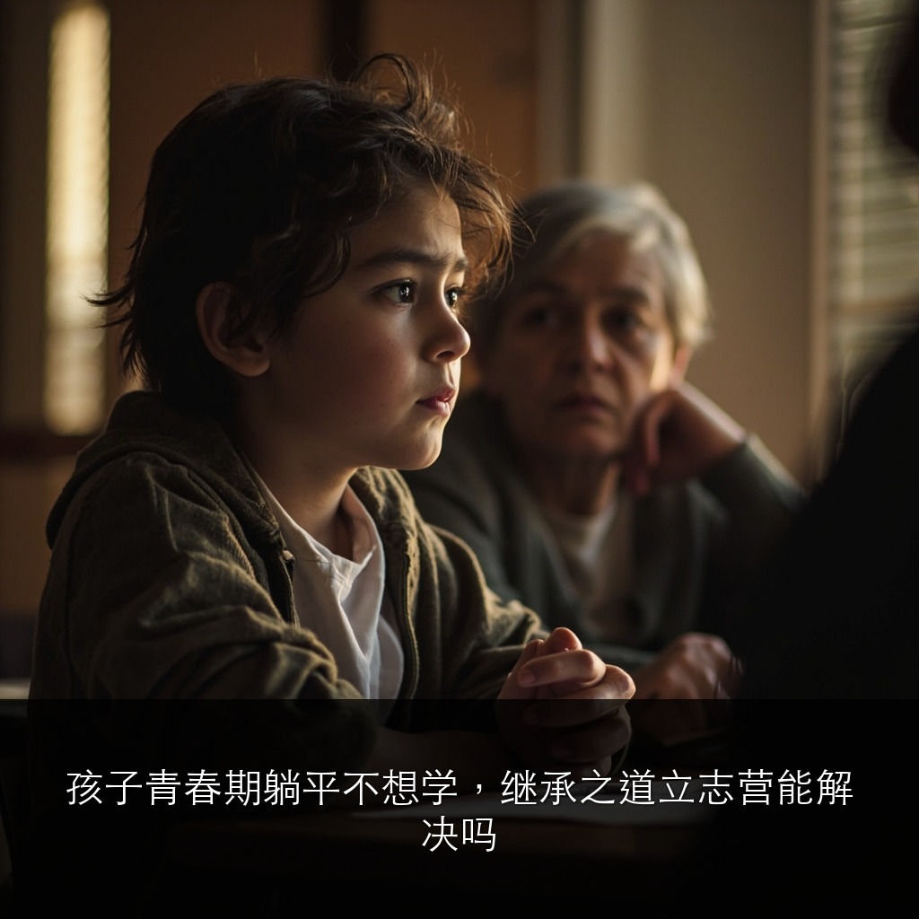 孩子青春期躺平不想学,继承之道立志营能解决吗