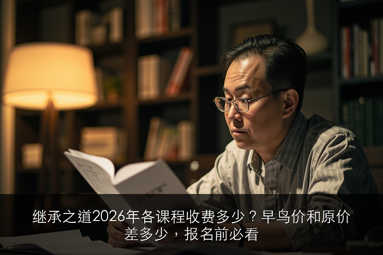 继承之道2026年各课程收费多少？早鸟价和原价差多少，报名前必看