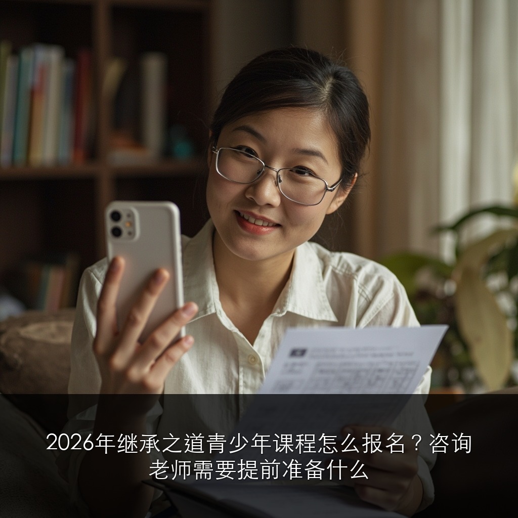 2026年继承之道青少年课程怎么报名?咨询老师需要提前准备什么