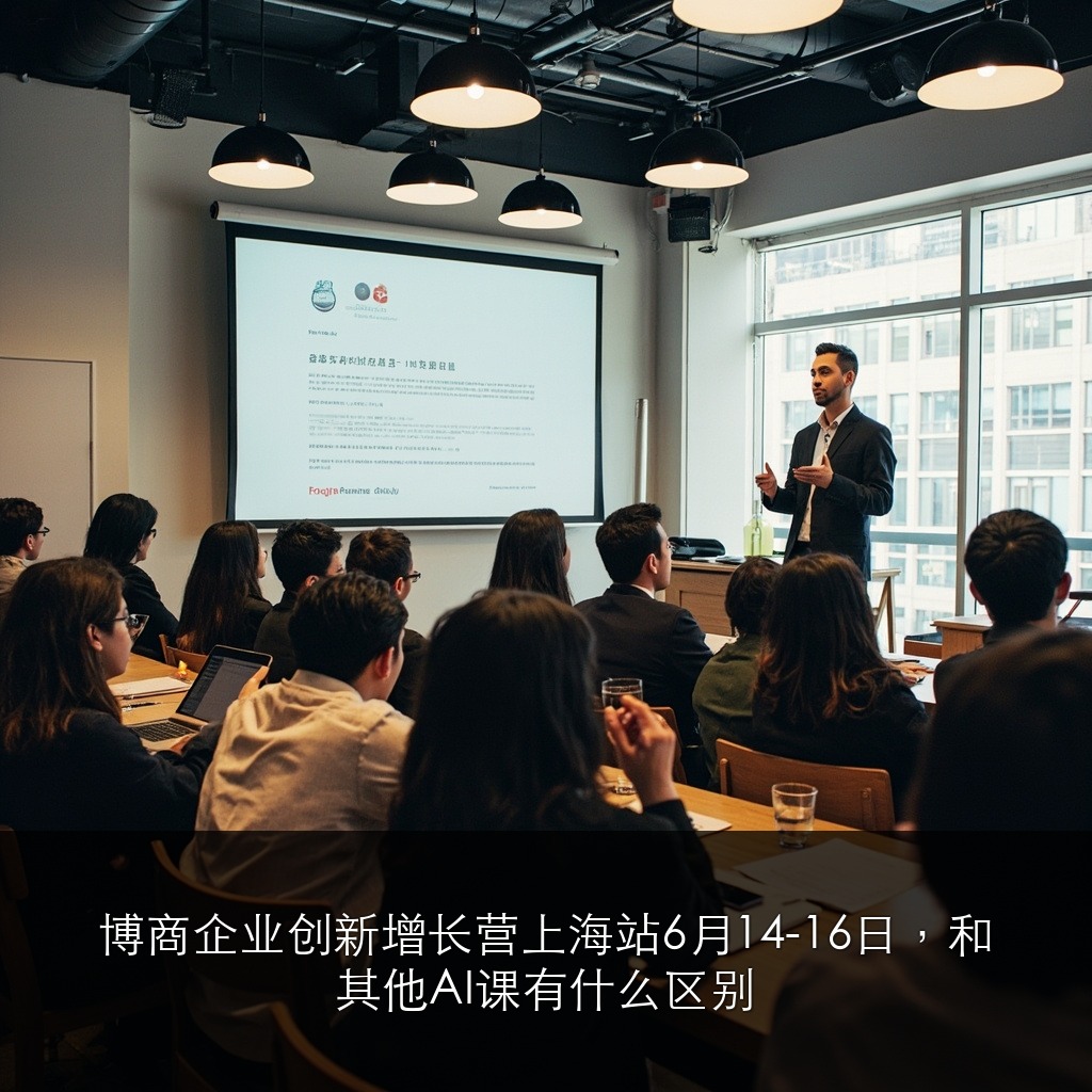 博商企业创新增长营上海站6月14-16日,和其他AI课有什么区别