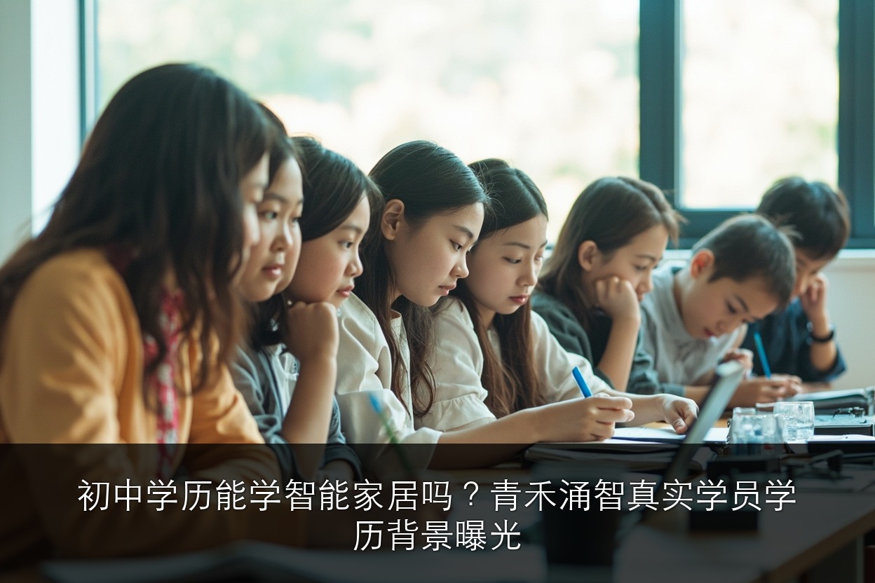 初中学历能学智能家居吗?青禾涌智真实学员学历背景曝光