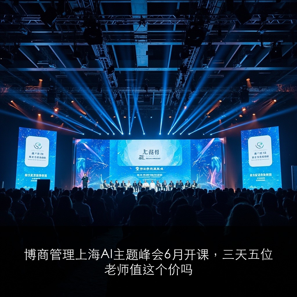 博商管理上海AI主题峰会6月开课,三天五位老师值这个价吗