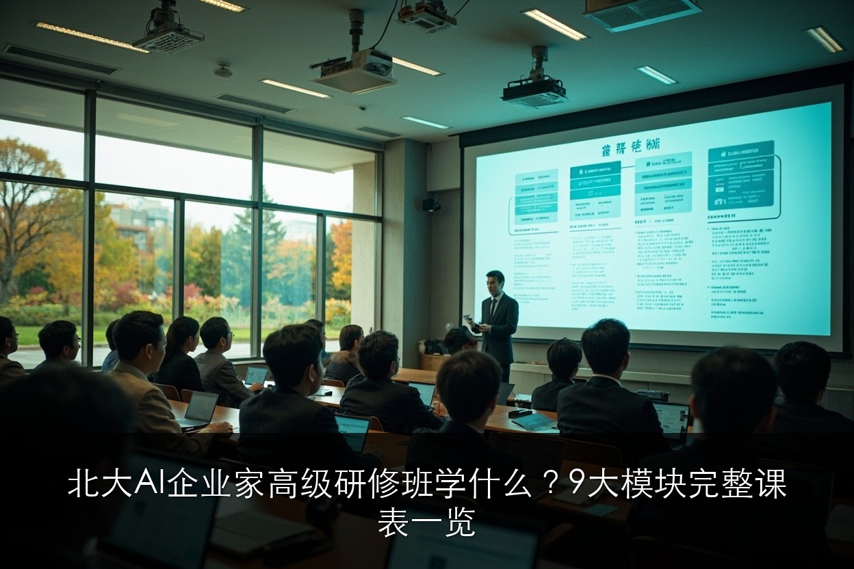 北大AI企业家高级研修班学什么？9大模块完整课表一览