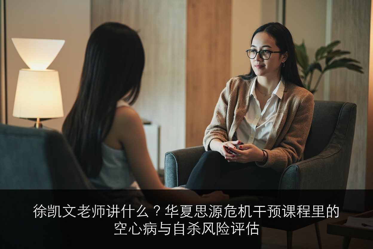 徐凯文老师讲什么？华夏思源危机干预课程里的“空心病”与自杀风险评估