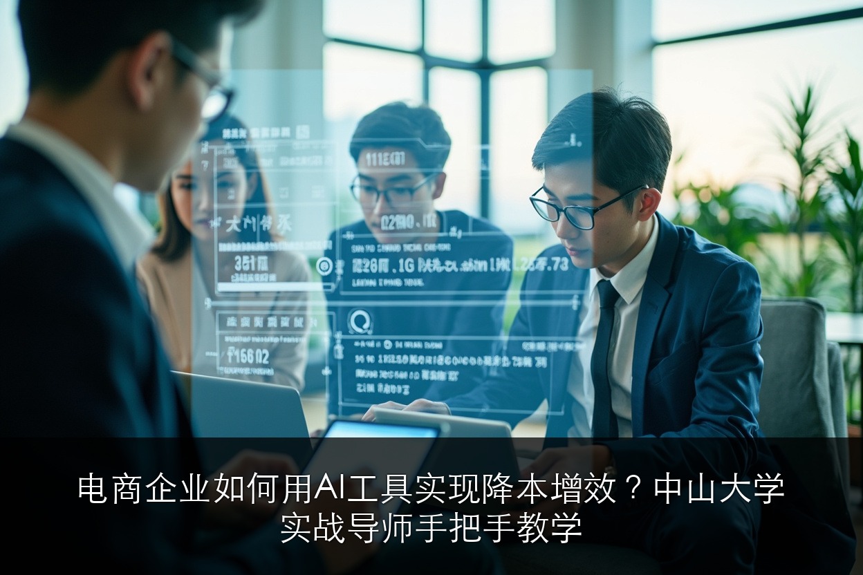 电商企业如何用AI工具实现降本增效？中山大学实战导师手把手教学