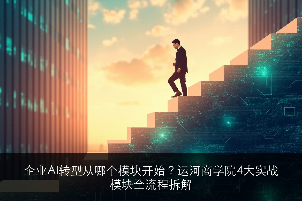 企业AI转型从哪个模块开始？运河商学院4大实战模块全流程拆解