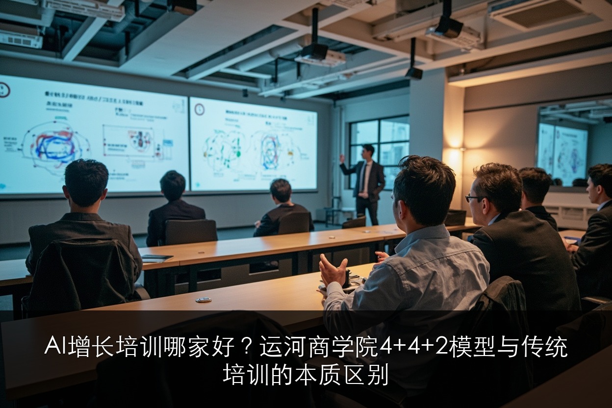 AI增长培训哪家好？运河商学院4+4+2模型与传统培训的本质区别