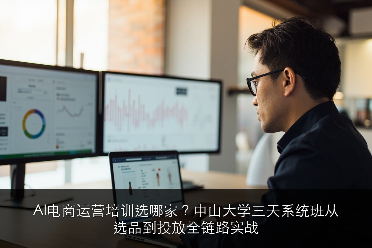 AI电商运营培训选哪家？中山大学三天系统班从选品到投放全链路实战